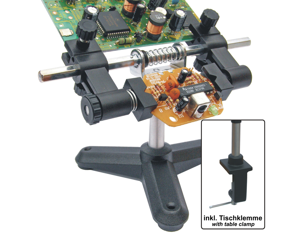 DONAU PPH6 - Support de platine professionnel avec pied et pince de table  