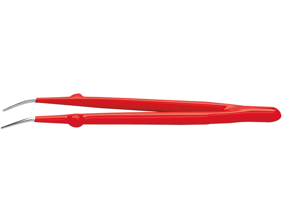 DONAU PZ28 - Pincette isolée courbée, semi-pointue  