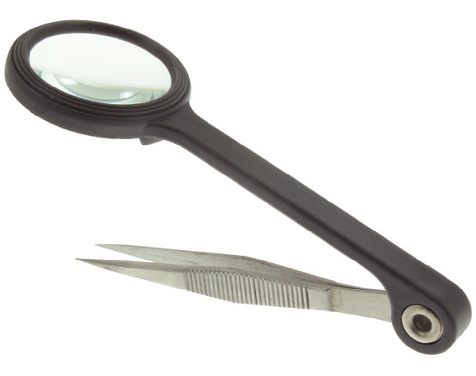 DONAU PZ80 - Pincette avec loupe  