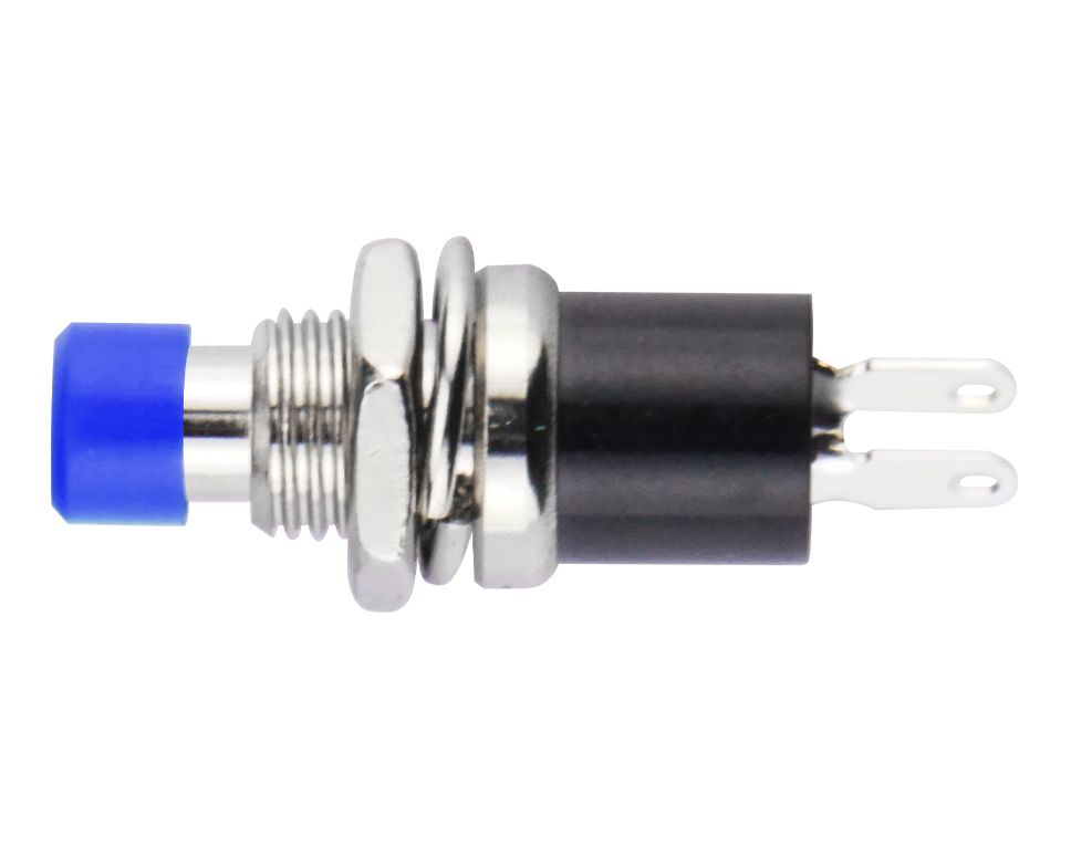 [DONAU  TSS12 ] DONAU TSS12 - Contact à fermeture miniature, à impulsion, OFF-(ON), bleu  