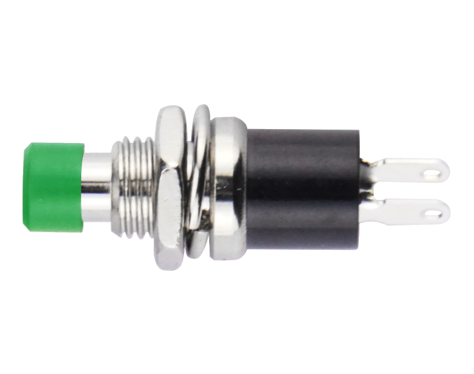 DONAU TSS14 - Contact à fermeture miniature, à impulsion, OFF-(ON), vert  