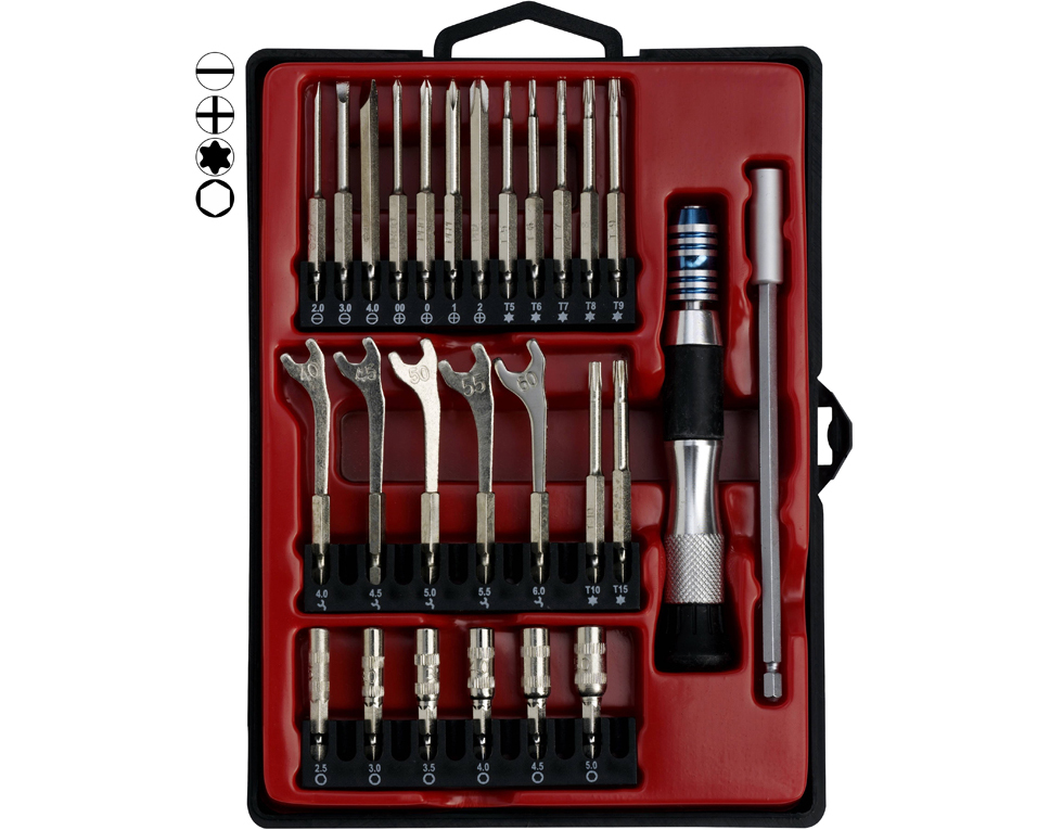 DONAU WZS27 - Outils de vissage de précision 27 pcs.  