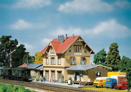 [Faller 110107  ] Faller 110107   H0  Gare de Güglingen 308 x 140 x 142 mm, 151 x 77 x 75 mm