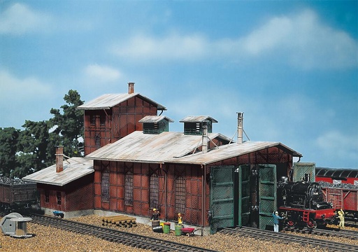 [Faller 120161  ] Faller 120161   H0  Hangar à locomotive, 2 emplacements 305 x 164 x 138 mm