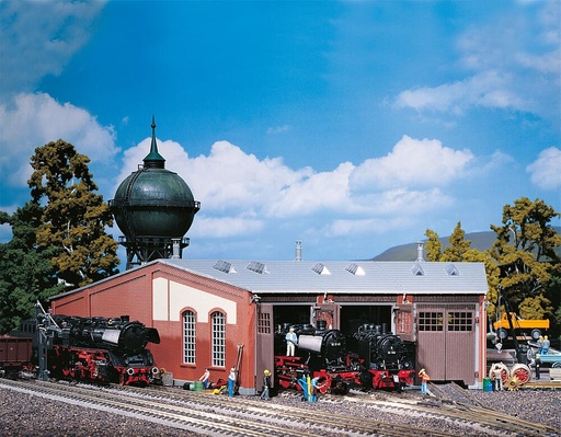 [Faller 120177  ] Faller 120177   H0  Rotonde à locomotive à 3 emplacements (exécution longue) 324 x 440 x 120 mm
