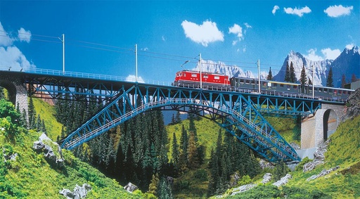 [Faller 120535  ] Faller 120535   H0  Pont de la Bietschtal, 2 voies 1100 x 115 x 255 mm