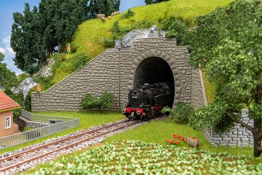 [Faller 120576  ] Faller 120576   H0  2 Entrées de tunnel, 1 voie  120 x 31 x 120 mm (2 x), 92 mm, 154 x 19 x 106 mm (2 x), 154 x 19 x 106 mm (2 x)