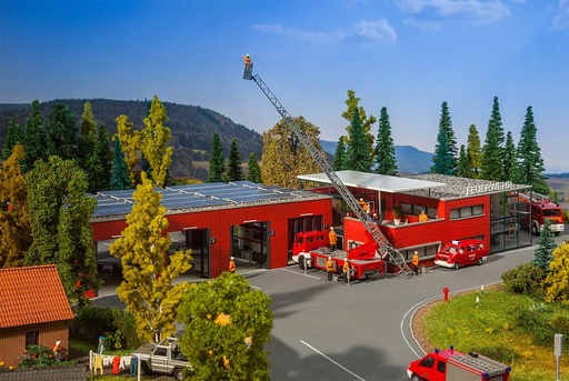 [Faller 130160  ] Faller 130160   H0  Poste de sapeurs-pompiers moderne 208 x 135 x 76 mm, 261 x 135 x 64,5 mm