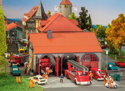 [Faller 130162  ] Faller 130162   H0  Caserne de sapeurs-pompiers 172 x 148 x 108 mm
