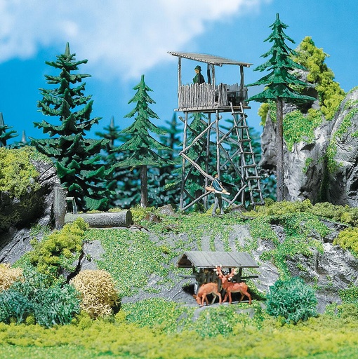 [Faller 130290  ] Faller 130290   H0  Affût de chasse 68 x 67 x 81 mm, 44 x 41 x 40 mm