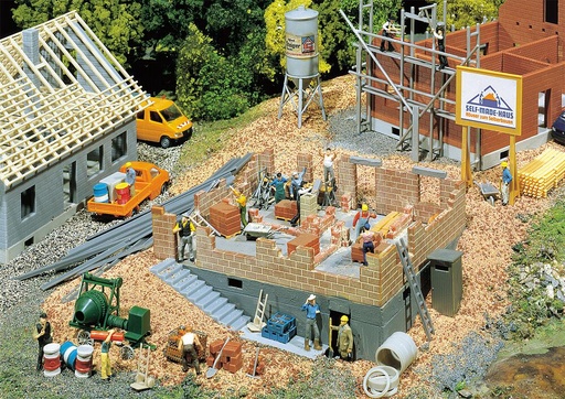 [Faller 130307  ] Faller 130307   H0  Maison en construction 120 x 106 x 61 mm