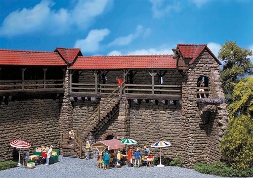 [Faller 130403  ] Faller 130403   H0  2 Tours-remparts 40 x 40 x 125 mm, 60 x 45 x 125 mm