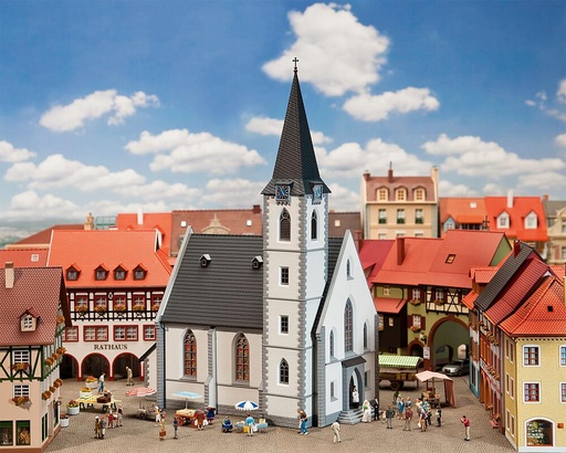 [Faller 130490  ] Faller 130490   H0  Église de petite ville 240 x 129 x 340 mm