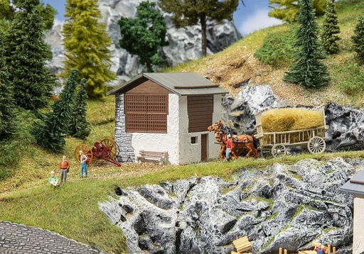 [Faller 130634  ] Faller 130634   H0  Grange à foin Graubünden 74 x 67 x 70 mm