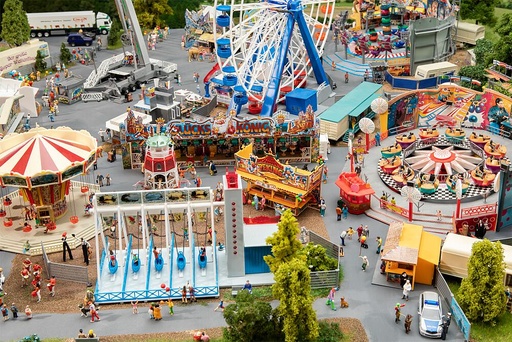 [Faller 140460  ] Faller 140460   H0  Kit de fête foraine Plaisir de la fête foraine 260 x 225 x 140 mm, Ø 152 x 125 mm, 65 x 65 x 106 mm, 253 x 55 x 75 mm, 110 x 61 x 72 mm, 70 x 41 x 42 mm, 184 x 98 x 104 mm