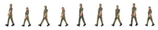 [Faller 151750  ] Faller 151750   H0  Soldats marchant au pas 