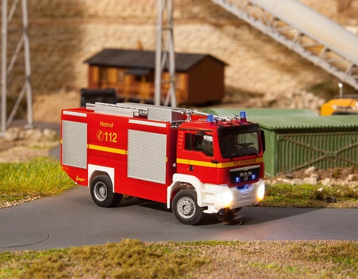 [Faller 161306  ] Faller 161306   H0  Car System Digital MAN TGS TLF Sapeurs-pompiers (HERPA) 