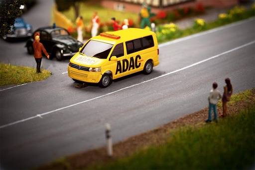 [Faller 161586  ] Faller 161586   H0  VW T5 Bus ADAC (WIKING) 