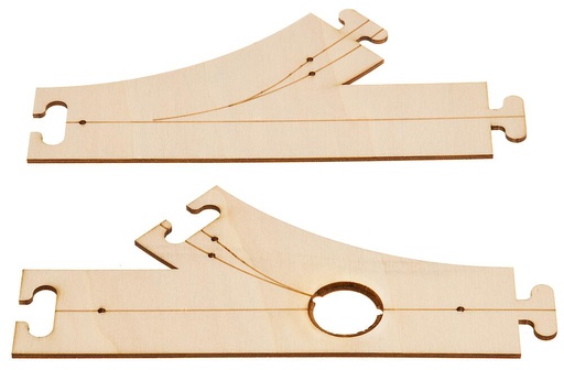 [Faller 161940  ] Faller 161940   H0  Laser-Street Bifurcation et embranchement 45° 212,5 x 102,5 mm (2 x)