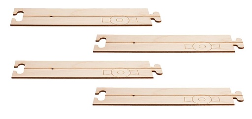 [Faller 162111  ] Faller 162111   N  Laser-Street voie de conduite droite 150 x 30 mm (4 x)