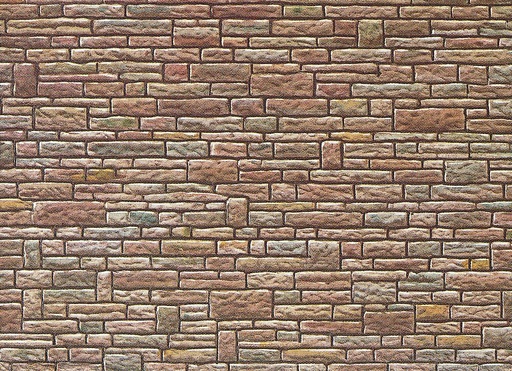 [Faller 170604  ] Faller 170604   H0  Plaque de mur, Grès, vert-jaune-brun 250 x 125 x 0,5 mm