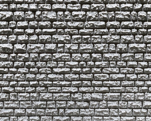 [Faller 170863  ] Faller 170863   H0  Dalle de décoration Pros, Maçonnerie de panneresses 370 x 125 x 6 mm (2 x)
