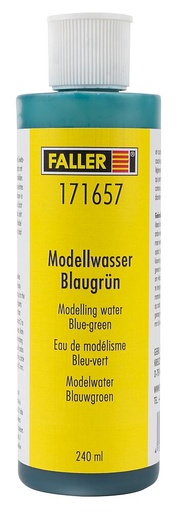 [Faller 171657  ] Faller 171657   H0, TT, N, Z  Eau de modélisme, bleu-vert 