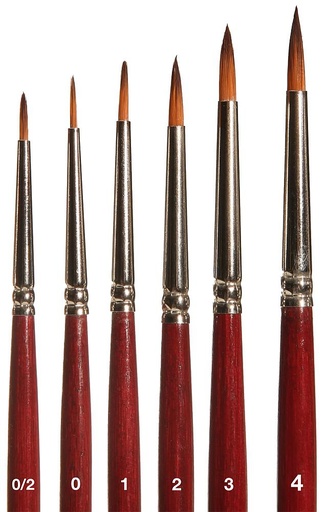 [Faller 172110  ] Faller 172110     Pinsel-Set, Rundpinsel mit brauner Spitze 