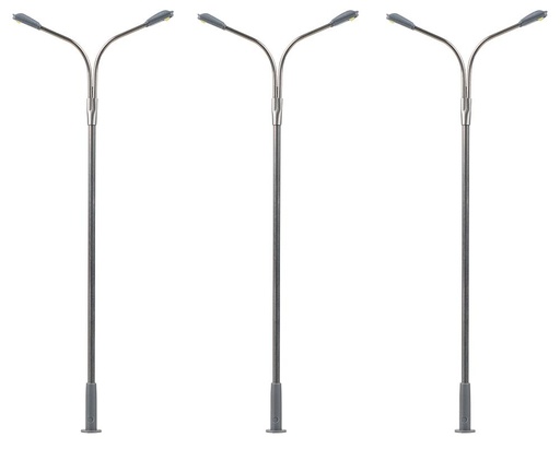 [Faller 180101  ] Faller 180101   H0  Éclairages publics LED, lampadaires, froid blanc, 3 pièces 