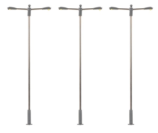 [Faller 180103  ] Faller 180103   H0  Éclairages publics LED, lampes en prolongement, froid blanc, 3 pièces 