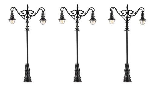 [Faller 180114  ] Faller 180114   H0  Réverbères LED, lampes boules suspendues, blanch chaud, 3 pièces 