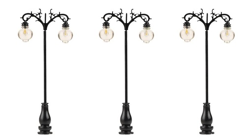 [Faller 180115  ] Faller 180115   H0  Réverbères LED, lampes suspendues, blanch chaud, 3 pièces 