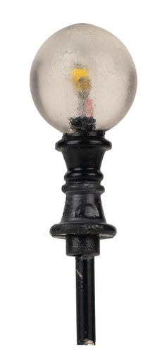 [Faller 180137  ] Faller 180137   H0  Luminaire de chemin à LED, boule, blanc chaud, 3 pièces 16 mm