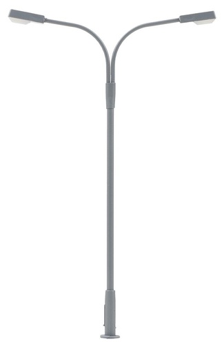 [Faller 180220  ] Faller 180220   H0  Lampadaire de rue LED, deux bras, blanc froid 