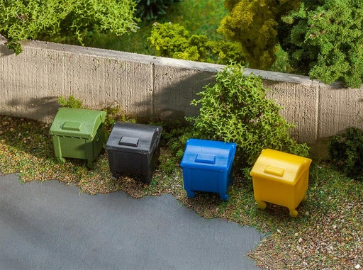 [Faller 180343  ] Faller 180343   H0  Lot de conteneurs à déchets 
