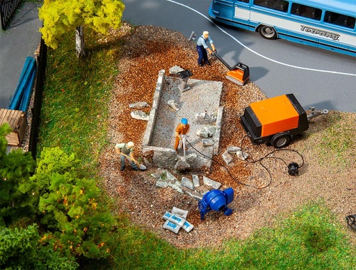[Faller 180344  ] Faller 180344   H0  Lot de machines et engins de chantiers 