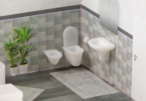 [Faller 180355  ] Faller 180355   H0  Aménagements de salle de bain 