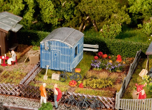 [Faller 180490  ] Faller 180490   H0  Jardin d'ouvrier avec mobile-home 105 x 74 x 40 mm