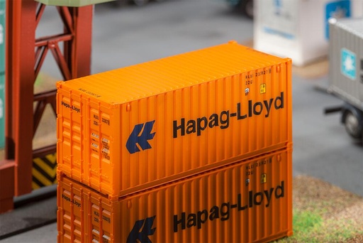 [Faller 180826  ] Faller 180826   H0  20’ Conteneur Hapag-Lloyd 69,5 x 28 x 30 mm