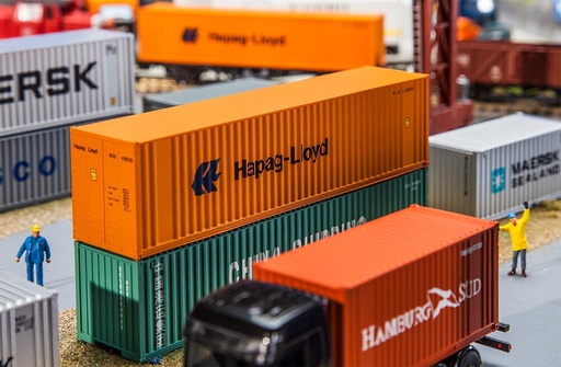 [Faller 180841  ] Faller 180841   H0  40' Hi-Cube Conteneur Hapag Lloyd 140 x 28 x 33 mm