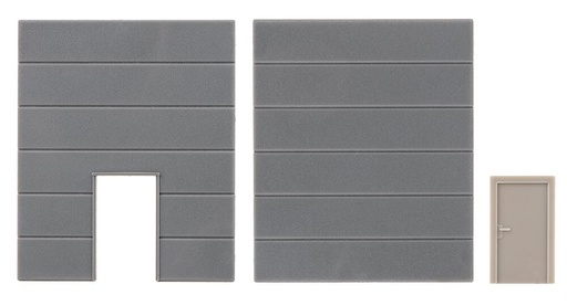 [Faller 180882  ] Faller 180882   H0  1 Élément de mur fermé et 1 élément de mur avec porte, Goldbeck 50 x 60 x 2,5 mm (2 x)