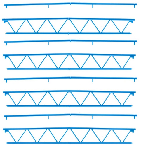 [Faller 180885  ] Faller 180885   H0  4 Poutres métalliques, Goldbeck 149 x 19,5 x 2,5 mm (4 x)