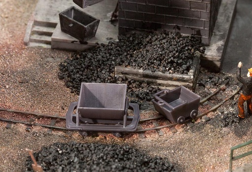 [Faller 180916  ] Faller 180916   H0  2 Wagonnets et 2 Berlines pour H0e 