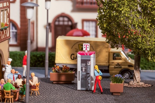 [Faller 180956  ] Faller 180956   H0  Cabine téléphonique Telekom 11,5 x 11,5 x 34 mm
