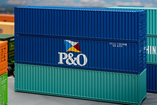 [Faller 182104  ] Faller 182104   H0  40' Conteneur P&O 140 x 28 x 30 mm