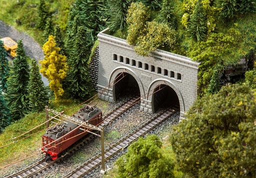 [Faller 222500  ] Faller 222500   N  Entrées de tunnel Simplon Nord et Sud 170 x 45 x 75 mm, 128 x 41 x 81 mm