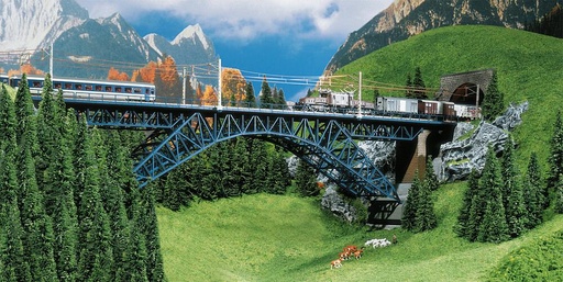 [Faller 222580  ] Faller 222580   N  Pont de la Bietschtal 594 x 69 x 131 mm