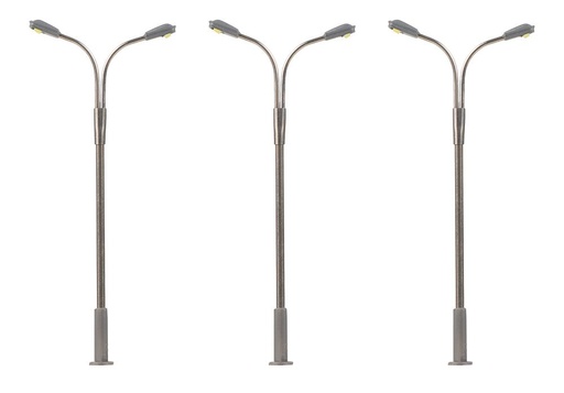 [Faller 272121  ] Faller 272121   N  Éclairages publics LED, lampadaires, froid blanc, 3 pièces 