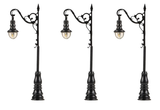 [Faller 272131  ] Faller 272131   N  Réverbères LED, lampes cintrée, blanch chaud, 3 pièces 