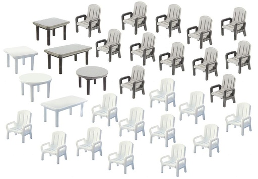 [Faller 272441  ] Faller 272441   N  24 Chaises et 6 Tables de jardin 
